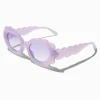 Claire's Lunettes-Lunettes de soleil festonnées bombées lavande
