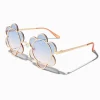 Claire's Lunettes-Lunettes de soleil à fleurs en métal
