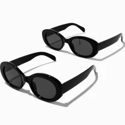 Claire's Lunettes-Lunettes de soleil ovales noires assorties « Mommy et Me » - Lot de 2