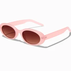 Claire's Lunettes-Lunettes de soleil ovales roses