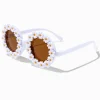 Claire's Lunettes-Lunettes de soleil rondes motif marguerite blanches Claire's Club