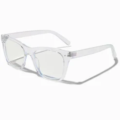 Claire's Lunettes-Lunettes à verres transparents rétro holographiques