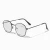 Claire's Lunettes-Lunettes à verres transparents rondes métalliques noires