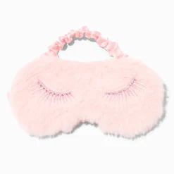 Claire's Masques Sommeil-Masque de sommeil rose tendre cils métallisés