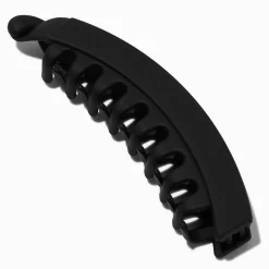 Claire's Barrettes Et Pinces-Matte Black Banana Hair Claw