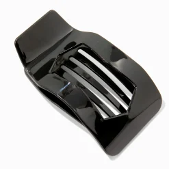 Claire's Barrettes Et Pinces-Matte Black Oval Yoga Hair Claw