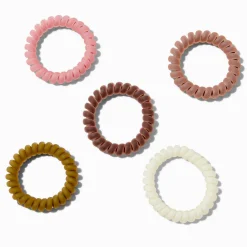 Claire's Élastiques|Élastiques Spirale-Matte Boho Spiral Hair Ties - 5 Pack