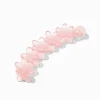 Claire's Barrettes Et Pinces-Matte Pink Flower Banana Hair Claw Clip