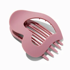 Claire's Barrettes Et Pinces-Mauve Heart Yoga Hair Claw