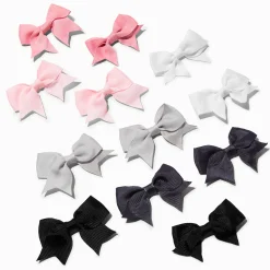 Claire's Noeuds Pour Cheveux|Barrettes Et Pinces-Mini barrettes à nœud décalées Claire's Club - Lot de 12