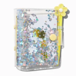 Claire's Cahiers Et Journaux Intimes-Mini cahier journal transparent shaker marguerite