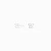 Claire's Clous D'oreilles|Bijoux Premium-Mini clous d'oreilles papillon couleur argentée C LUXE by Claire's