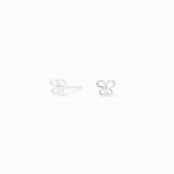 Claire's Clous D'oreilles|Bijoux Premium-Mini clous d'oreilles papillon couleur argentée C LUXE by Claire's
