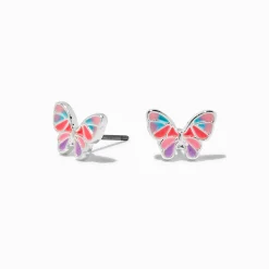 Claire's Clous D'oreilles-Mini clous d'oreilles papillon qui changent de couleur en réaction aux UV