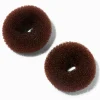 Claire's Accessoires Coiffure-Mini donuts pour cheveux châtains - Lot de 2