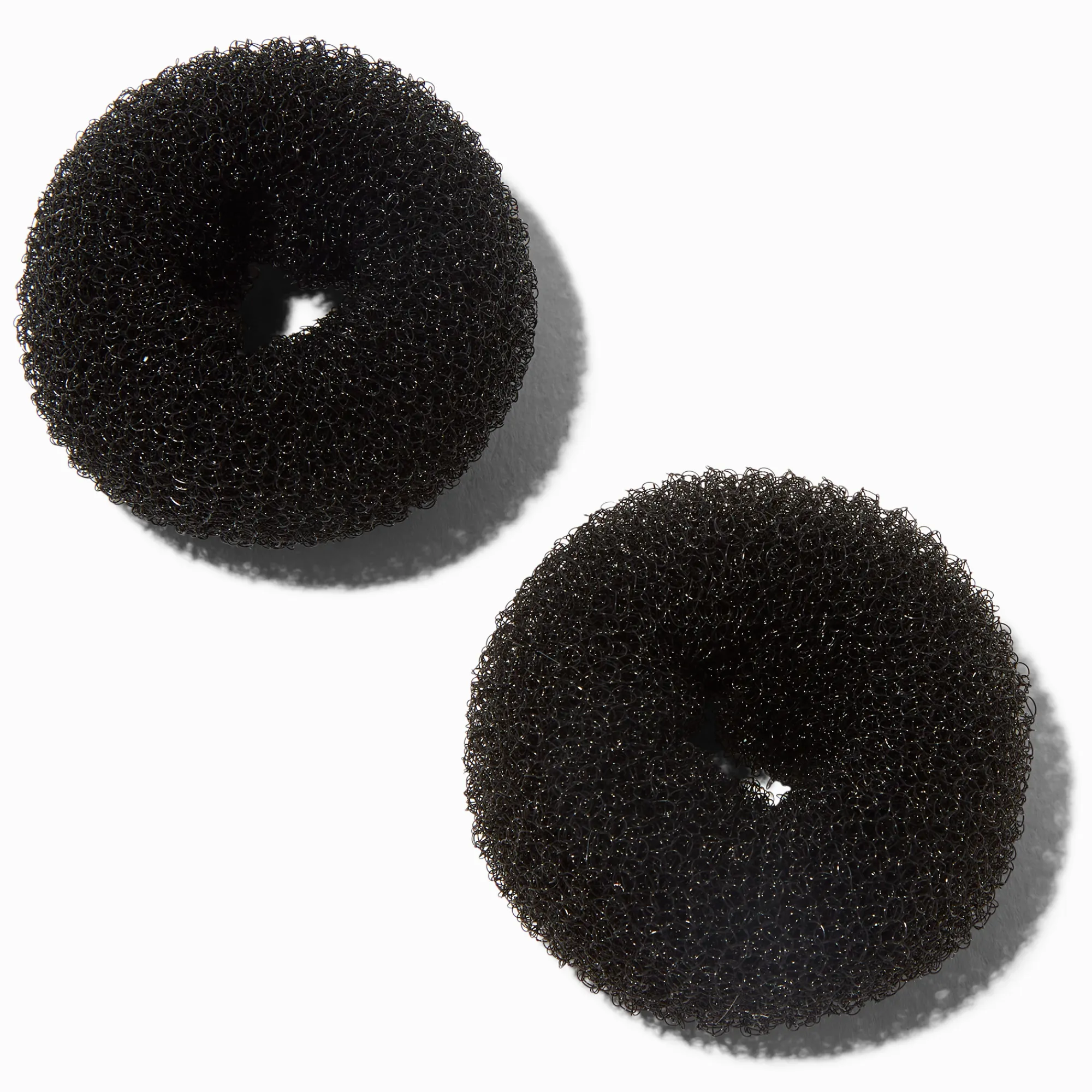 Claire's Accessoires Coiffure-Mini donuts pour cheveux noirs - Lot de 2