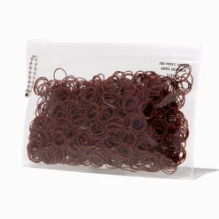 Claire's Élastiques|Accessoires Coiffure-Mini élastiques doux pour les cheveux marron - Lot de 1 000