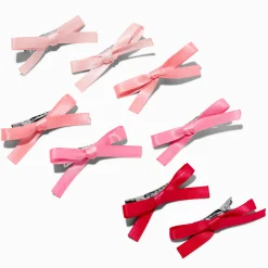 Claire's Noeuds Pour Cheveux-Mini nœuds pour cheveux roses - Lot de 8