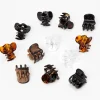Claire's Barrettes Et Pinces-Mini pinces à cheveux écaille de tortue aux designs variés - Lot de 12
