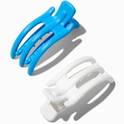 Claire's Barrettes Et Pinces-Mini pinces à cheveux de yoga bleues et blanches - Lot de 2
