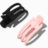 Claire's Barrettes Et Pinces-Mini pinces à cheveux de yoga rose et noire - Lot de 2