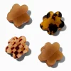 Claire's Barrettes Et Pinces-Mini pinces à cheveux fleur écaille de tortue - Lot de 4