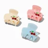 Claire's Barrettes Et Pinces-Mini pinces à cheveux iridescentes strass cerise - Lot de 3