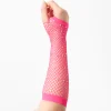 Claire's Gants Et Mitaines-Mitaines en résille avec strass - Rose