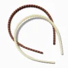 Claire's Bandeaux Et Serre-têtes-Neutral Chain Plastic Headbands - 2 Pack