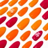 Claire's Ongles-Orange Bear Stiletto Vegan Faux Nail Set - 24 Pack