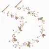 Claire's Bandeaux Et Serre-têtes-Ornement pour cheveux papillon strass et perles d’imitation rose