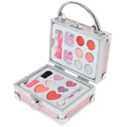 Claire's Coffrets Et Palettes-Palette compacte de maquillage à cadenas à paillettes roses Claire's Club