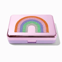 Claire's Coffrets Et Palettes-Palette de maquillage Shine arc-en-ciel 50 couleurs pour yeux et lèvres