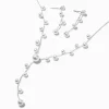 Claire's Parures De Bijoux-Parure de bijoux en Y perles d’imitation couleur argentée - Lot de 2