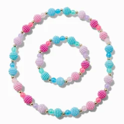 Claire's Parures De Bijoux-Parure de bijoux perlés texturés sirènes Claire's Club - Lot de 2