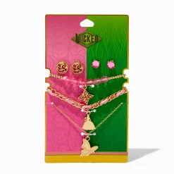 Claire's Clous D'oreilles|Colliers-Parure de bijoux rose Wicked™ en exclusivité chez Claire’s - Lot de 5