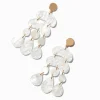 Claire's Pendantes-Pearlized Abstract Chandelier Drop Earrings