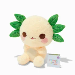 Claire's Cuddle Barn®-Peluche Leia l'axolotl à feuilles 25,5 cm en exclusivité chez Claire’s #Plush Goals by Cuddle Barn®