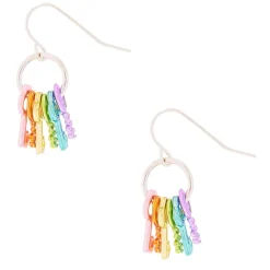 Claire's Pendantes-Pendantes avec clés arc-en-ciel 2,5 cm