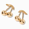 Claire's Pendantes|Clous D'oreilles-Pendantes cerise couleur dorée