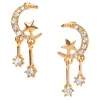 Claire's Pendantes-Pendantes célestes 2,5 cm couleur doré