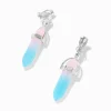 Claire's Pendantes-Pendantes à clip avec strass mystiques phosphorescents 2,5 cm bleues et roses