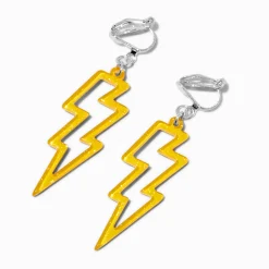 Claire's Clips Et Autocollants-Pendantes à clip éclair jaunes