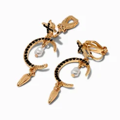 Claire's Clips Et Autocollants-Pendantes à clip 1,5 cm soleil et lune couleur dorée
