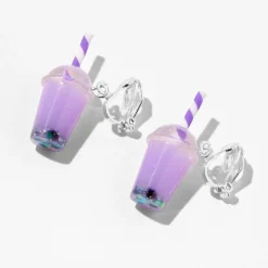 Claire's Clips Et Autocollants|Pendantes-Pendantes à clip 1,5 cm thé aux perles violettes