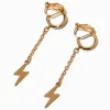 Claire's Clips Et Autocollants|Pendantes-Pendantes à clip linéaires éclair couleur dorée