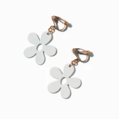 Claire's Clips Et Autocollants-Pendantes à clip marguerites blanches