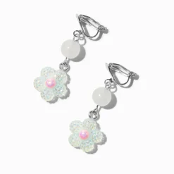 Claire's Clips Et Autocollants-Pendantes à clip marguerites blanches qui changent de couleur en réaction aux UV