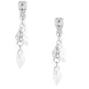Claire's Clips Et Autocollants|Pendantes-Pendantes à clip motif feuille 3,8 cm couleur argenté