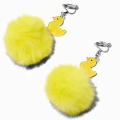 Claire's Pendantes|Clips Et Autocollants-Pendantes à clip pompon et canard en plastique